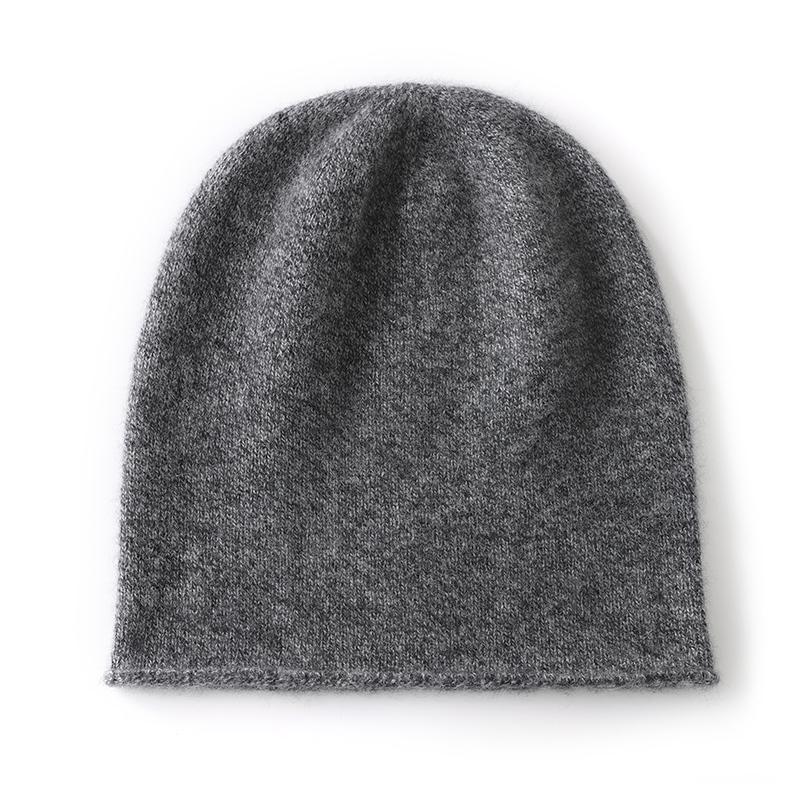 2024 inverno unisex 100 chapéus de caxemira ao ar livre casual manter quente cor sólida cashmere gorro de malha feminino/masculino bonés de cobertura