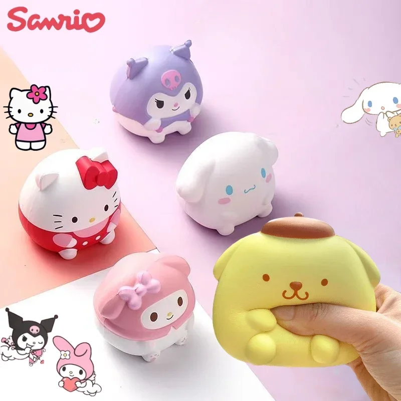 Kawaii Kuromi Cinnamoroll Hello Kitty Kawaii мягкие игрушки для снятия стресса аниме мультфильм детские ручные сжимаемые игрушки подарки