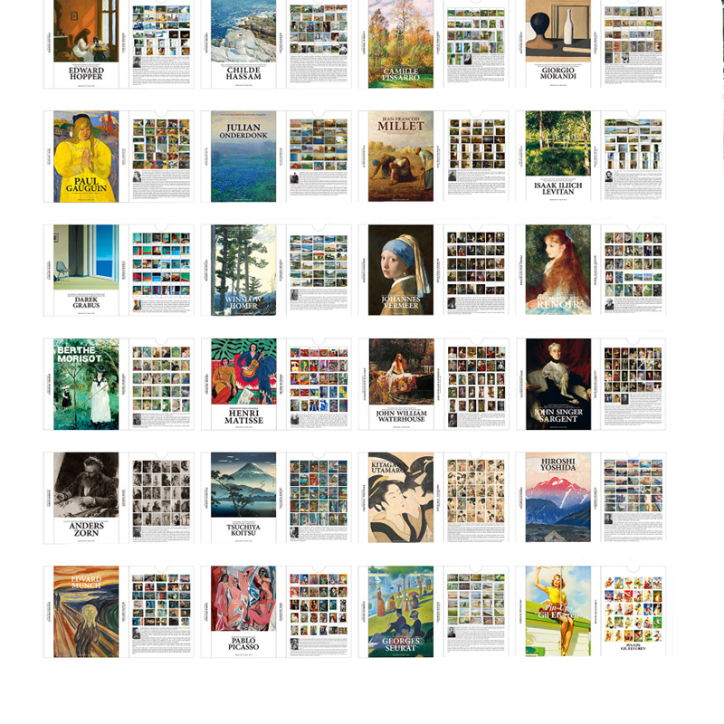 Venta al por mayor, postales en caja, tema artístico, mensaje de felicitación, tarjeta de invitación, regalo, tarjeta postal de deseos, 30 Uds., colección Retro, tarjeta de deseos