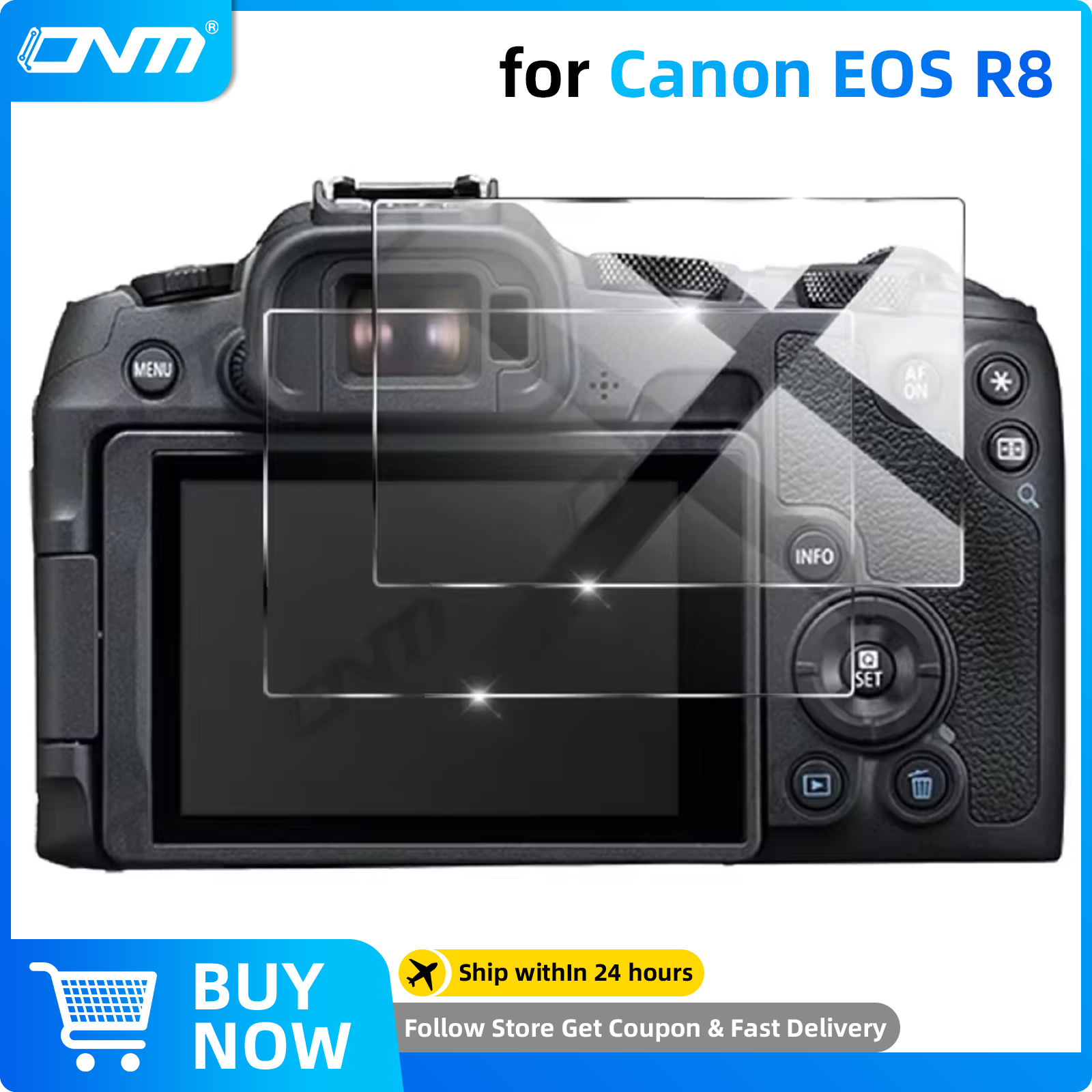 2 uds vidrio templado para Canon EOS R8 R7 R6 Mark II R50 R10 R5 RP Protector de pantalla película protectora antiarañazos Accesorios