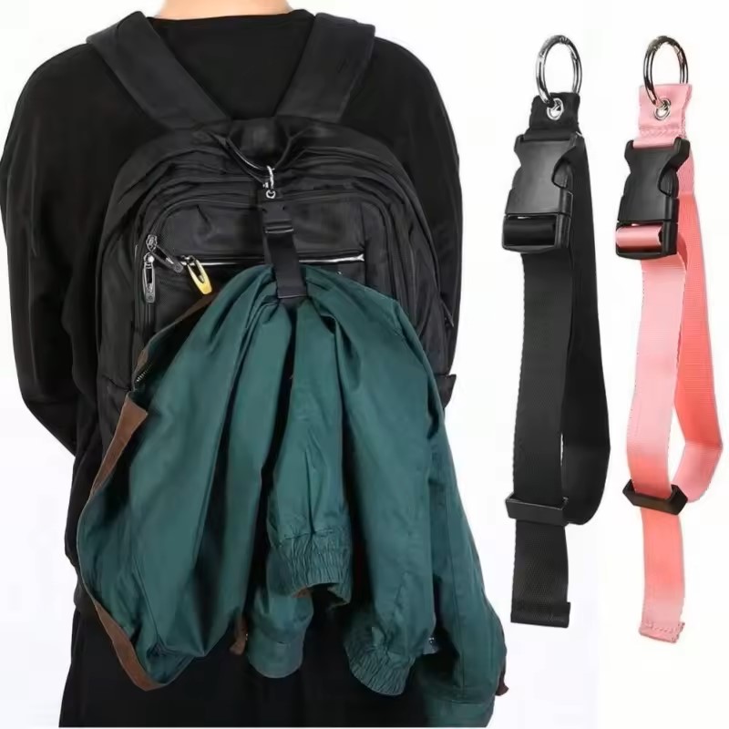 Cinghia Fissaggio Valigia da Viaggio, Cinghia Esterna per Zaino, Cinghia Portatile con Fibbia a Sgancio Rapido, Cinghia Aggiuntiva per Bagaglio, Cinghia Porta Giacca