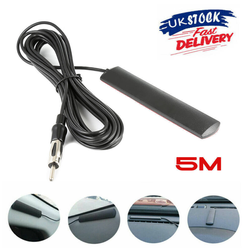 เสาอากาศขยายซ่อนรถยนต์สากลอันทรงพลังวิทยุ AM/FM Ariel 12V Electroni
