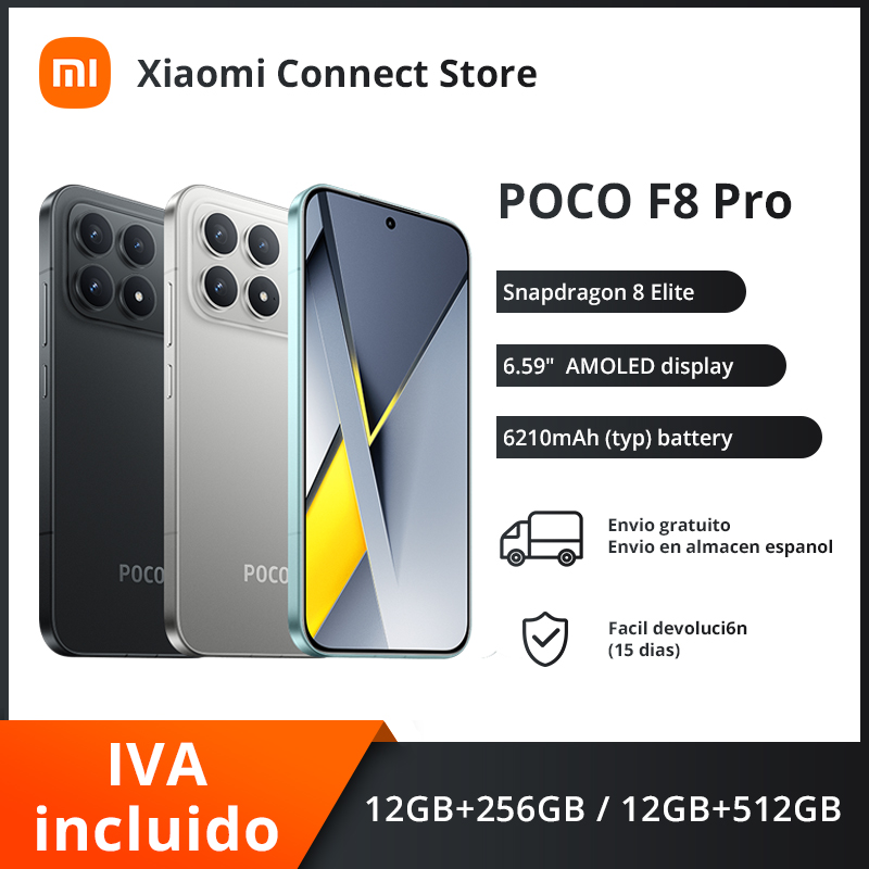 【Wereldpremière】POCO F8 Pro 5G Global Version Smartphone Snapdragon ®   8 Elite 6,59" 120 Hz HyperRGB AMOLED-scherm 6210 mAh NFC
