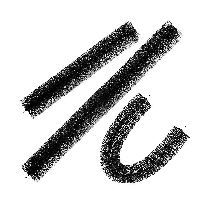 SucceBuyGutter Guard Cilindervormige borstel Gemakkelijk aan dakgootbeschermer 5" dakgootborstel met borstelharen Gemakkelijk schoon te maken voor dakgoot
