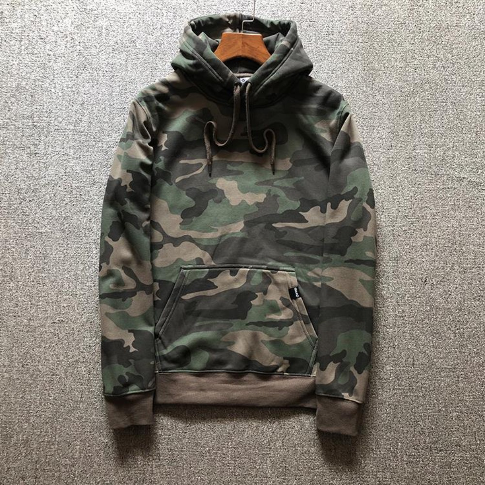 Capispalla autunnale di alta qualità Camicette giovanili in cotone sciolto militare di lusso coreano Pullover Abbigliamento donna Felpa con cappuccio mimetica femminile