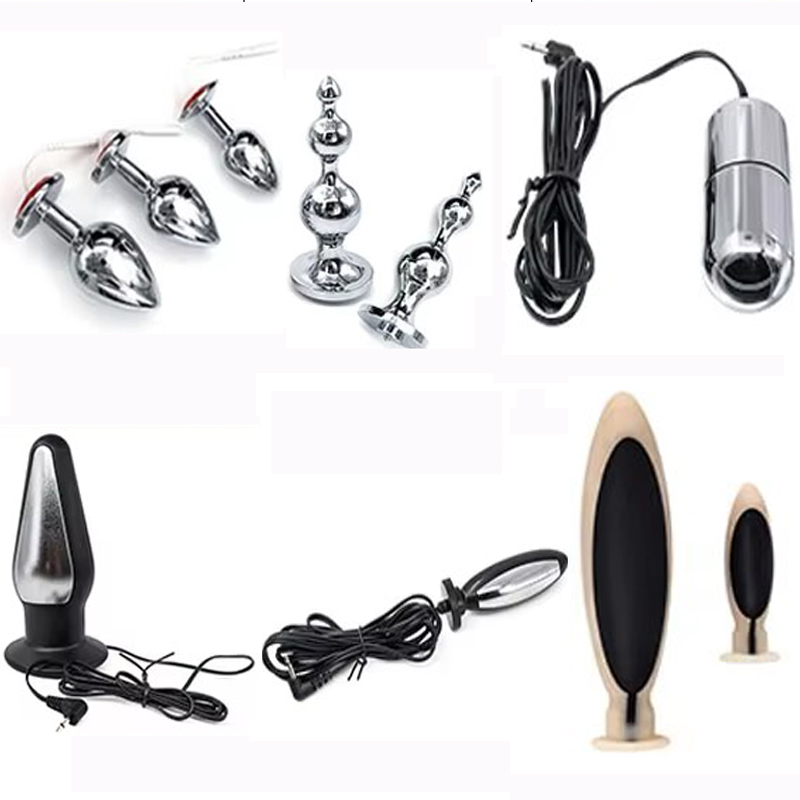 Electro Shock analny wtyczka dopochwowa Jump Dildo Butt Plug stymulator E-Stim masażer prostaty akcesoria elektryczne BDSM Sex zabawka