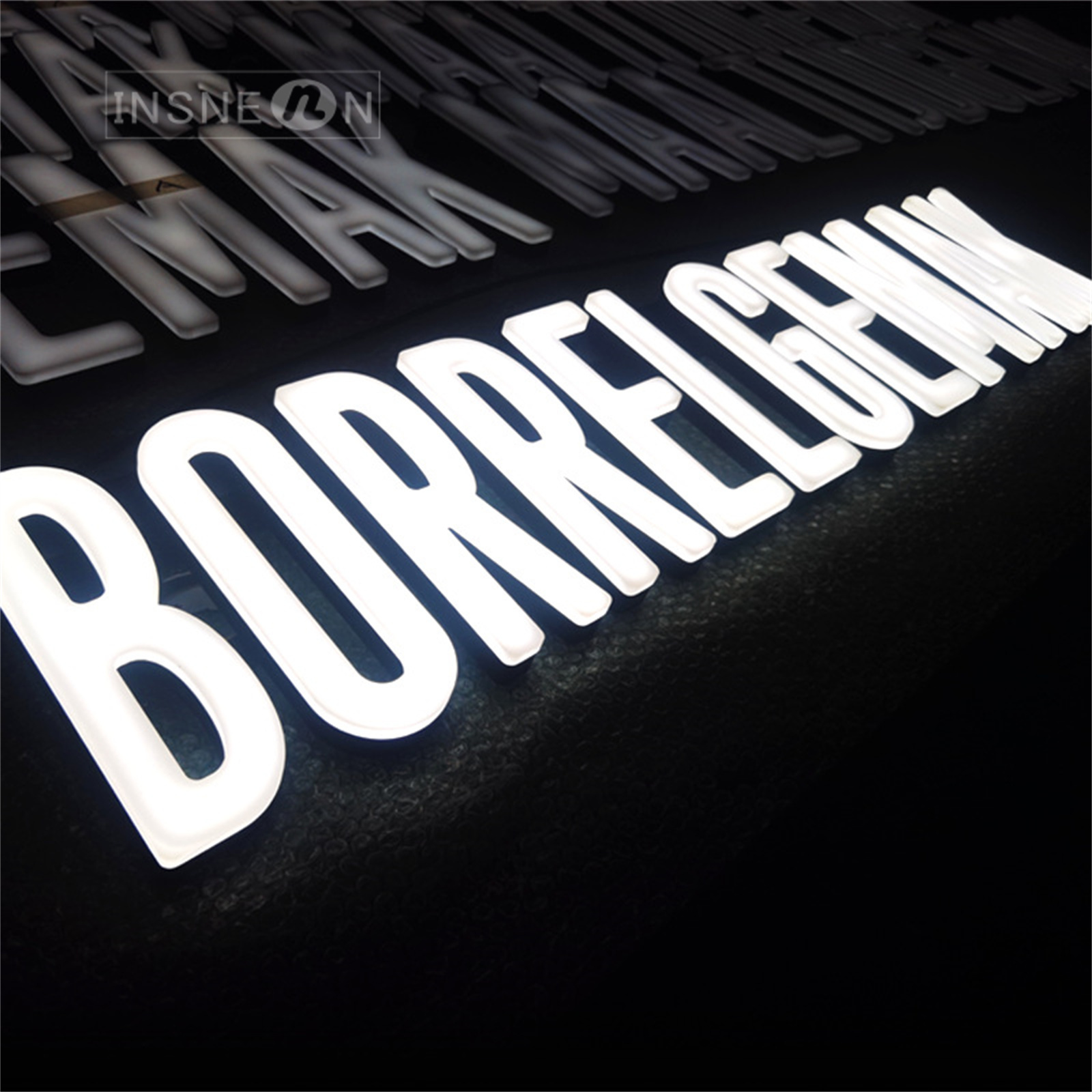 Frontlit ตัวอักษรป้ายไร้ขอบตัวอักษรอะคริลิคในร่มกลางแจ้ง Corporation ธุรกิจ Store ป้าย LED