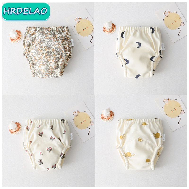 Fraldas De Pano De Fruta Do Bebê, Fraldas impermeáveis, Reuse Baby Gaze Fraldas, Bolsos De Fralda De Algodão, Calça De Estudo Do Bebê, Calça Quente