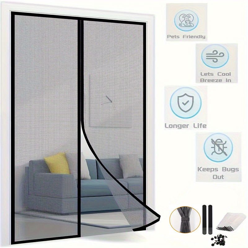 Door Mosquito Net Screen Mosquitoes Moustique Curtain For House Home Mesh Magnetic Automatic Curtains Anti Fly Insect Mosquitera