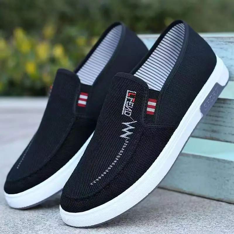 Herenschoenen Ademende canvas sneakers voor de jeugd Instappers Tennisschoenen Rijden Loafers Huismocassins Werk Skate Flats