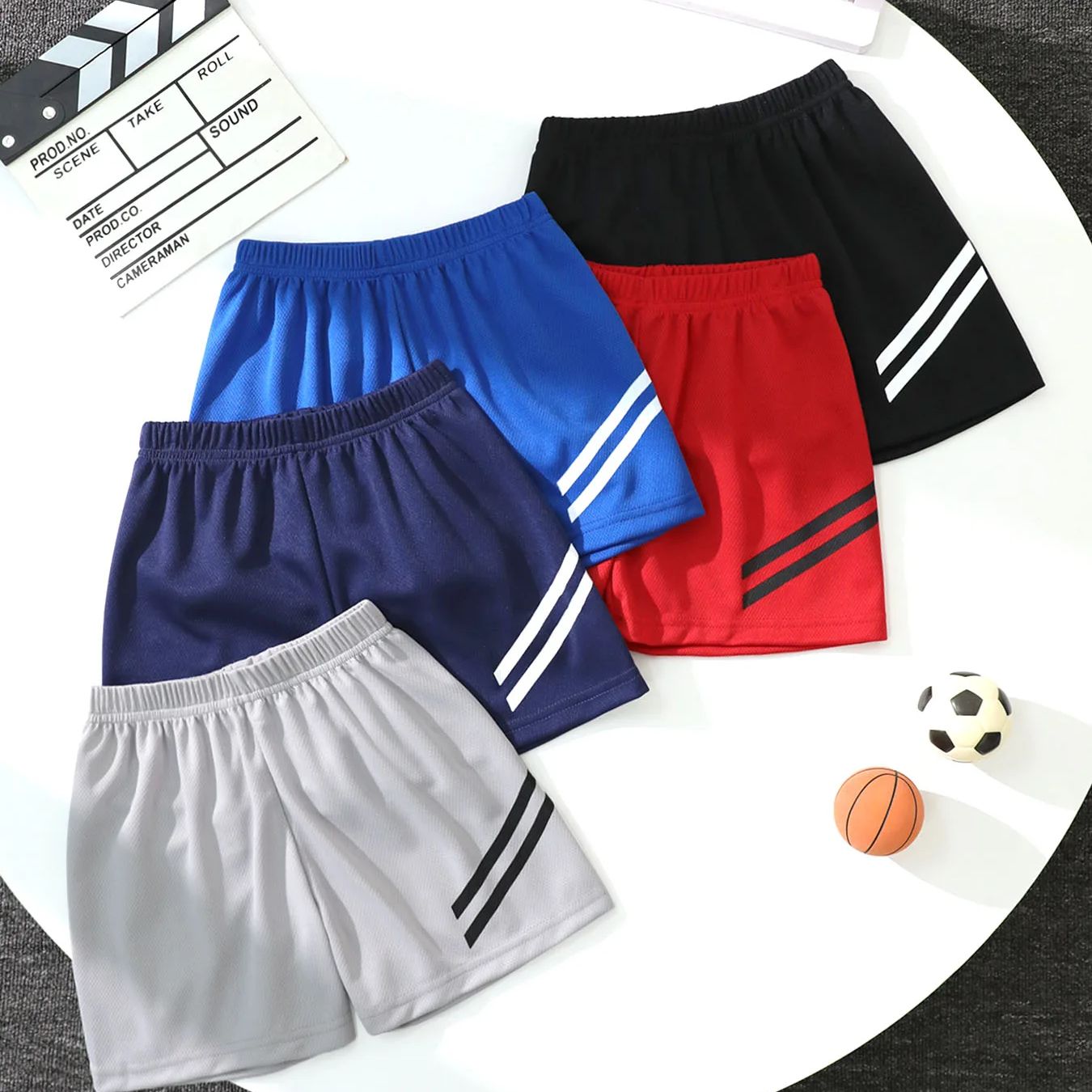 5/1 szt. Chłopięce letnie szybkoschnące sportowe wielokolorowe spodenki dziecięce wypoczynek Joker modne litery spodnie plażowe dziewczęce Outdoor