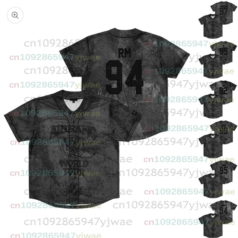 Camiseta Deportiva Casual con Estampado 3D de la Gira Mundial de Béisbol 2026, Regalo para Fans del K-Pop, Ropa Urbana de Verano para Hombre y Mujer