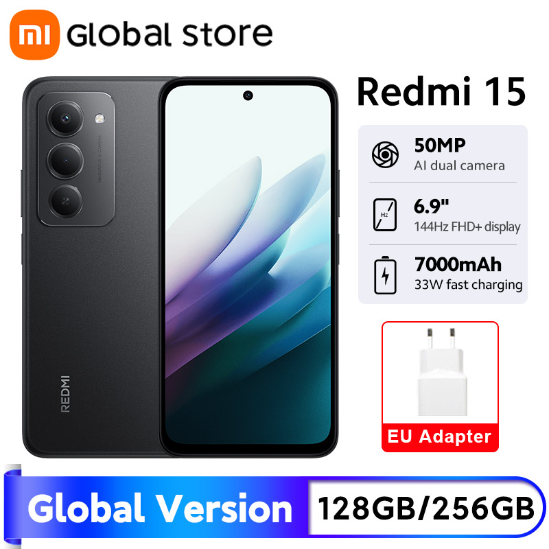 샤오미 레드미 15 스마트폰 글로벌 버전 스냅드래곤 685 128GB / 256GB ROM 6.9인치 FHD+ 도트디스플레이 50MP 카메라 7000mAh IP64