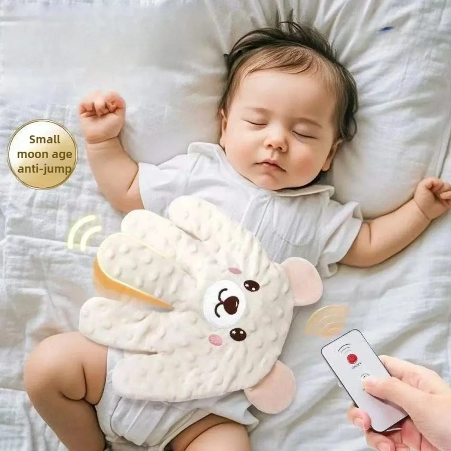 Bebê recém-nascido sleep aid palma travesseiro bebê calmante palma do bebê sleep aid bebê calmante sono controle remoto criança palma