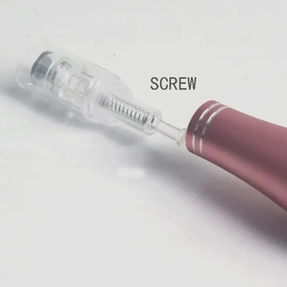 50/100PCS Schroef Microneedling Pen Cartridges 12 24 36 42 Pins Nano Ronde Naalden Voor Derma Pen wegwerp Vervanging