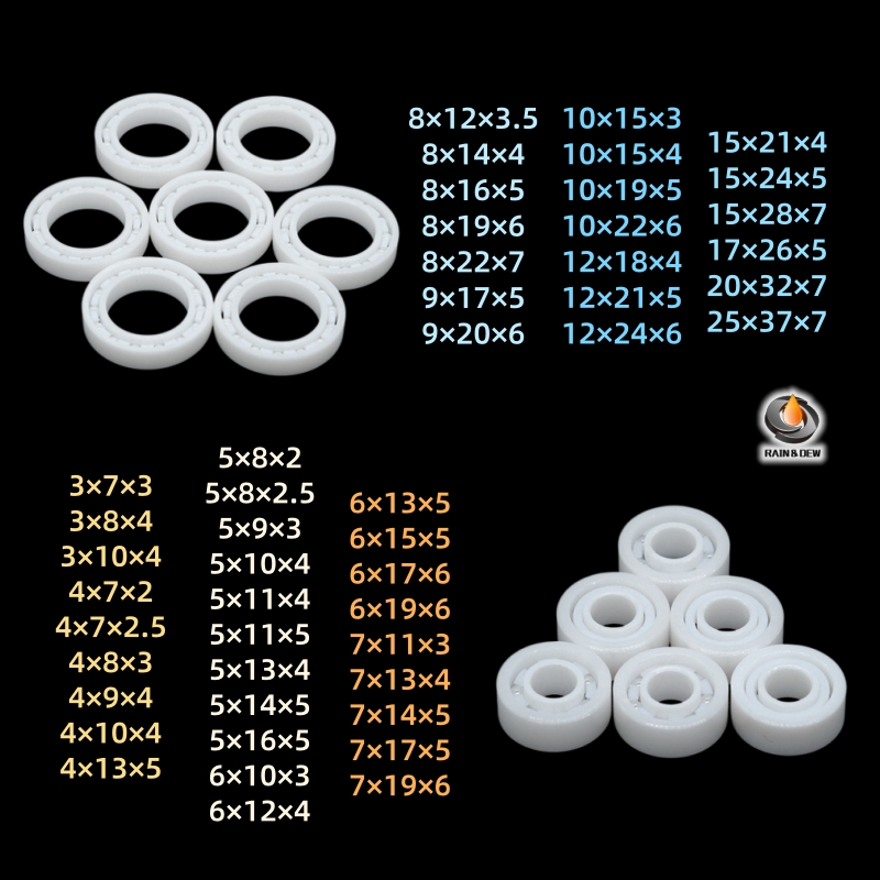 1 unidad de rodamiento cerámico completo ABEC-9 693 3X8X4 MR63 3x6x2.5 MR104CE 4x10x4 MR74 4x7x2.5 MR105 684 6802 6902 CE para carrete de pesca