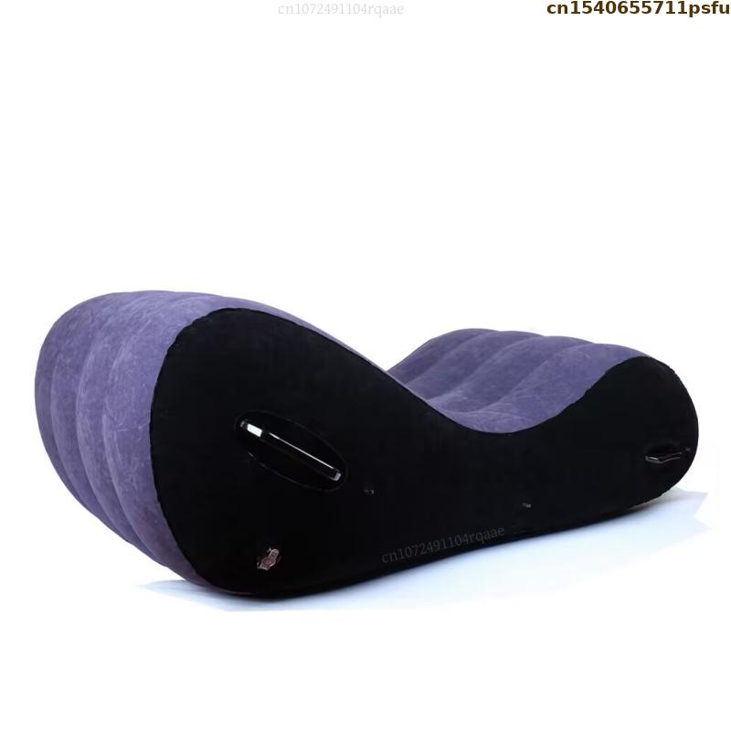 Sofá plegable de estilo moderno para Hotel, sofá cama inflable portátil con brazo para viajes, playa, Camping, muebles de jardín al aire libre
