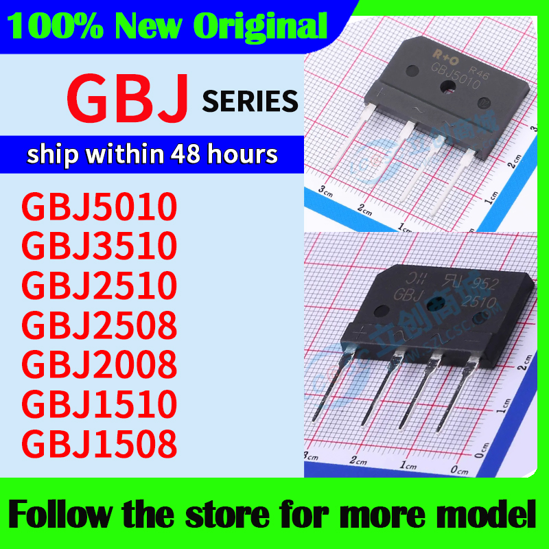 GBJ5010 GBJ3510 GBJ2510 GBJ2508 GBJ2008 GBJ1510 GBJ1508 Alta calidad Nuevo