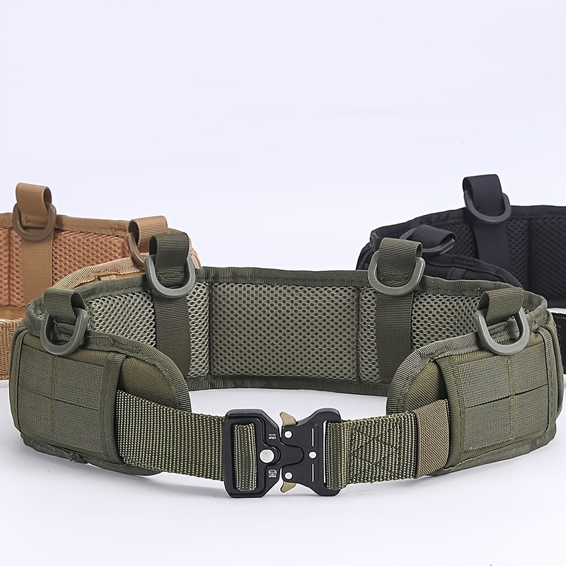 Cinto tático ultra-respirável, equipamento durável de nylon edc para entusiastas de aventura, ajuste rápido