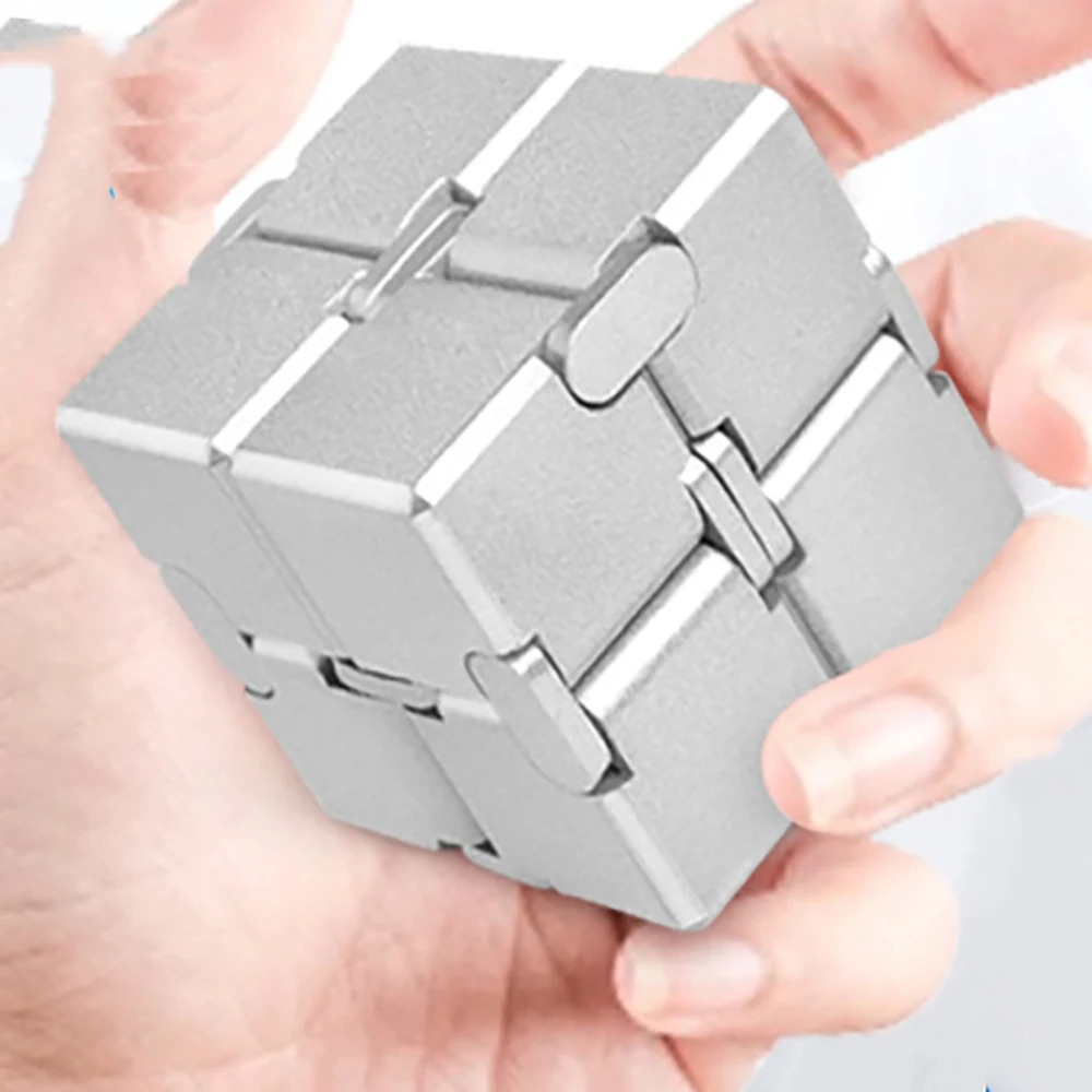 Brinquedo de alívio do estresse cubo infinito brinquedos educativos portáteis descomprime brinquedos relaxantes para crianças adultos presente de aniversário