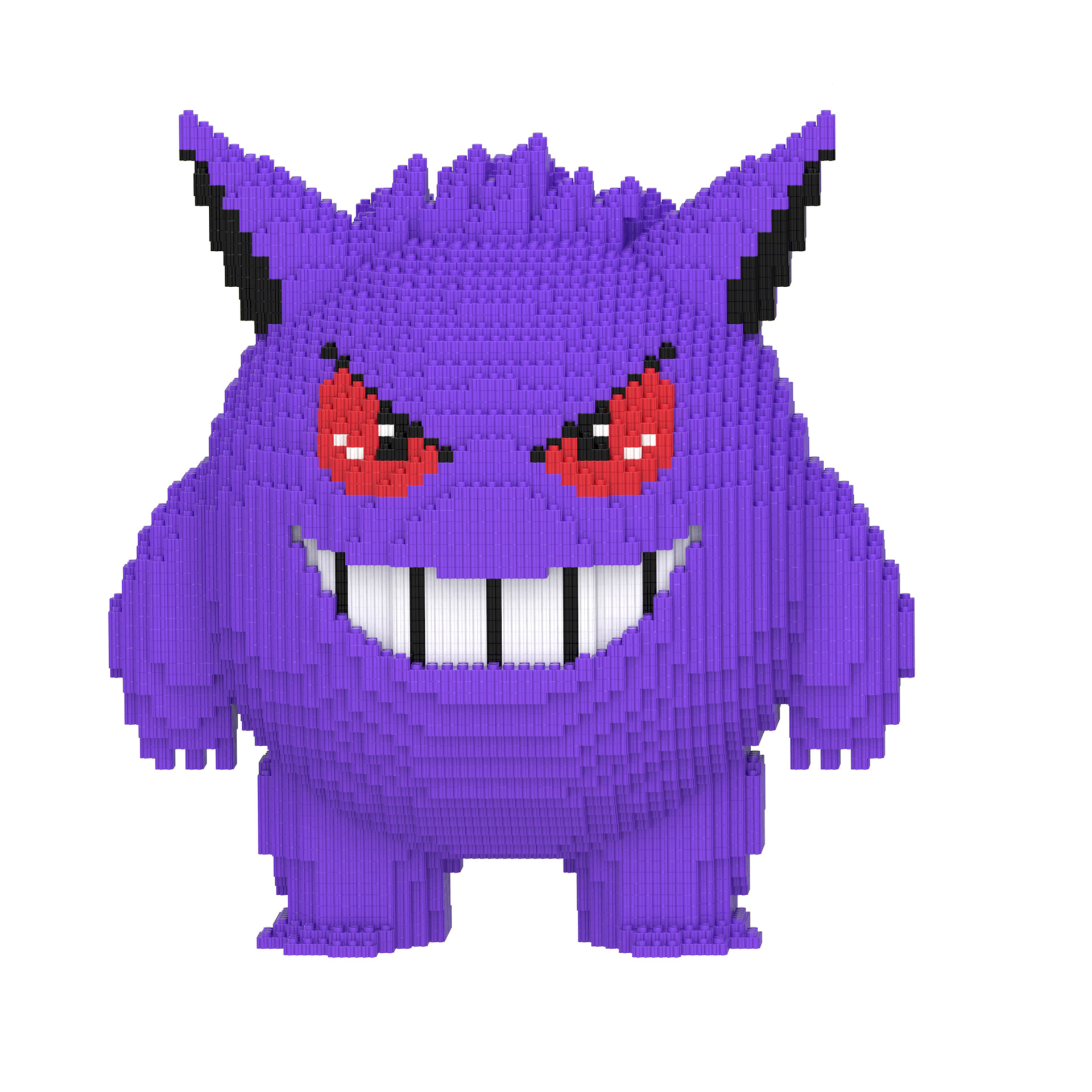 Mainan Figur Mini Blok Bangunan Pokemon Gengar Bulbasaur Charmander Model 3D Perakitan Koneksi untuk Dekorasi Rumah