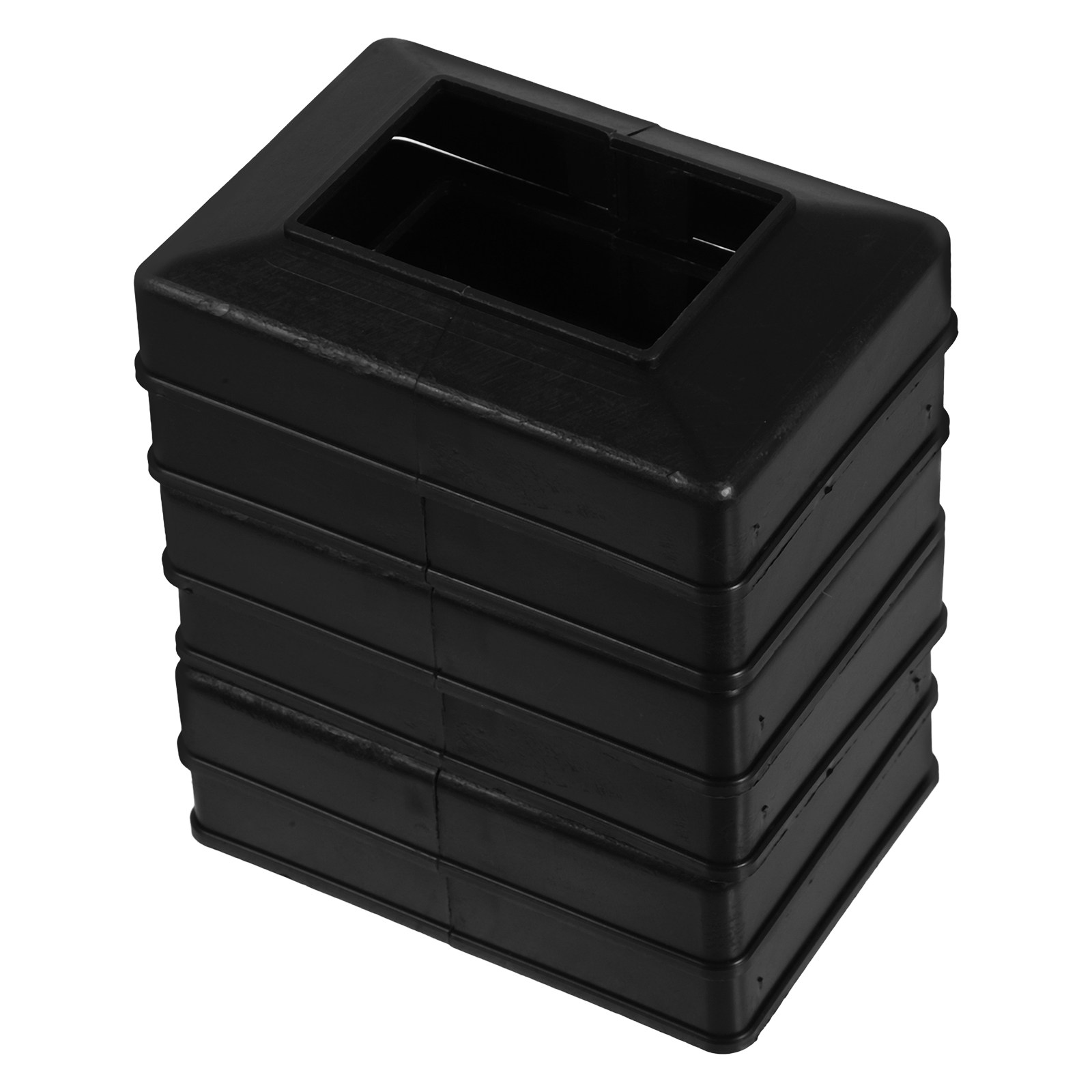 6 Piezas de Cubiertas Decorativas para Postes de Valla de Plástico ABS, Envolturas para Columnas de Barandilla, Cubiertas Inferiores para Postes de Terraza, Tapas de Repuesto
