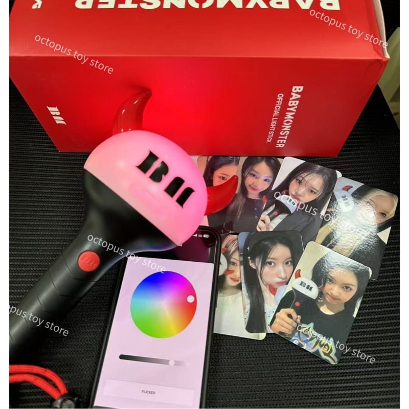Kpop Babymonstered Lightstick с поддержкой Bluetooth, концертные светящиеся палочки, украшения для вечеринки, мигающая лампа для фанатов, подарки