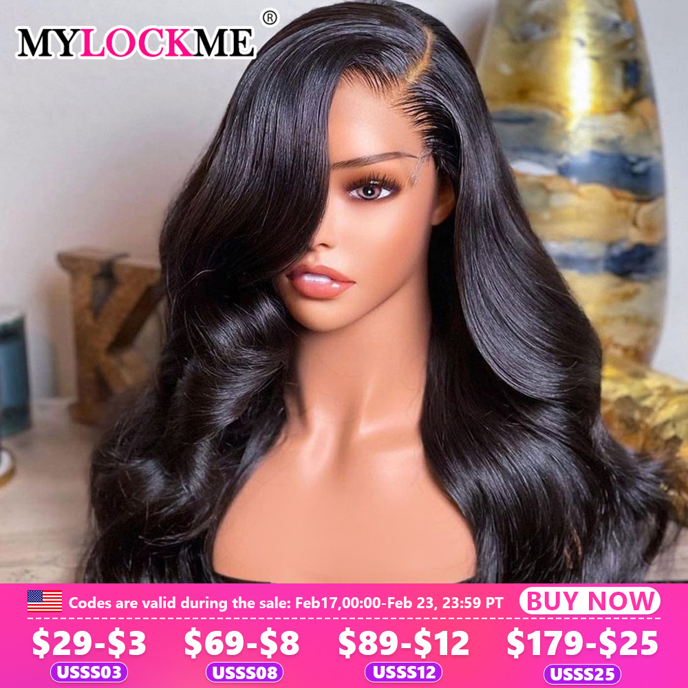 34 32In Body Wave Human Hair Lace Frontal Wigs 13x4 13x6 Transparent Lace Front Wig For Women 6x4 5x5 Glueless Wig Human Hair