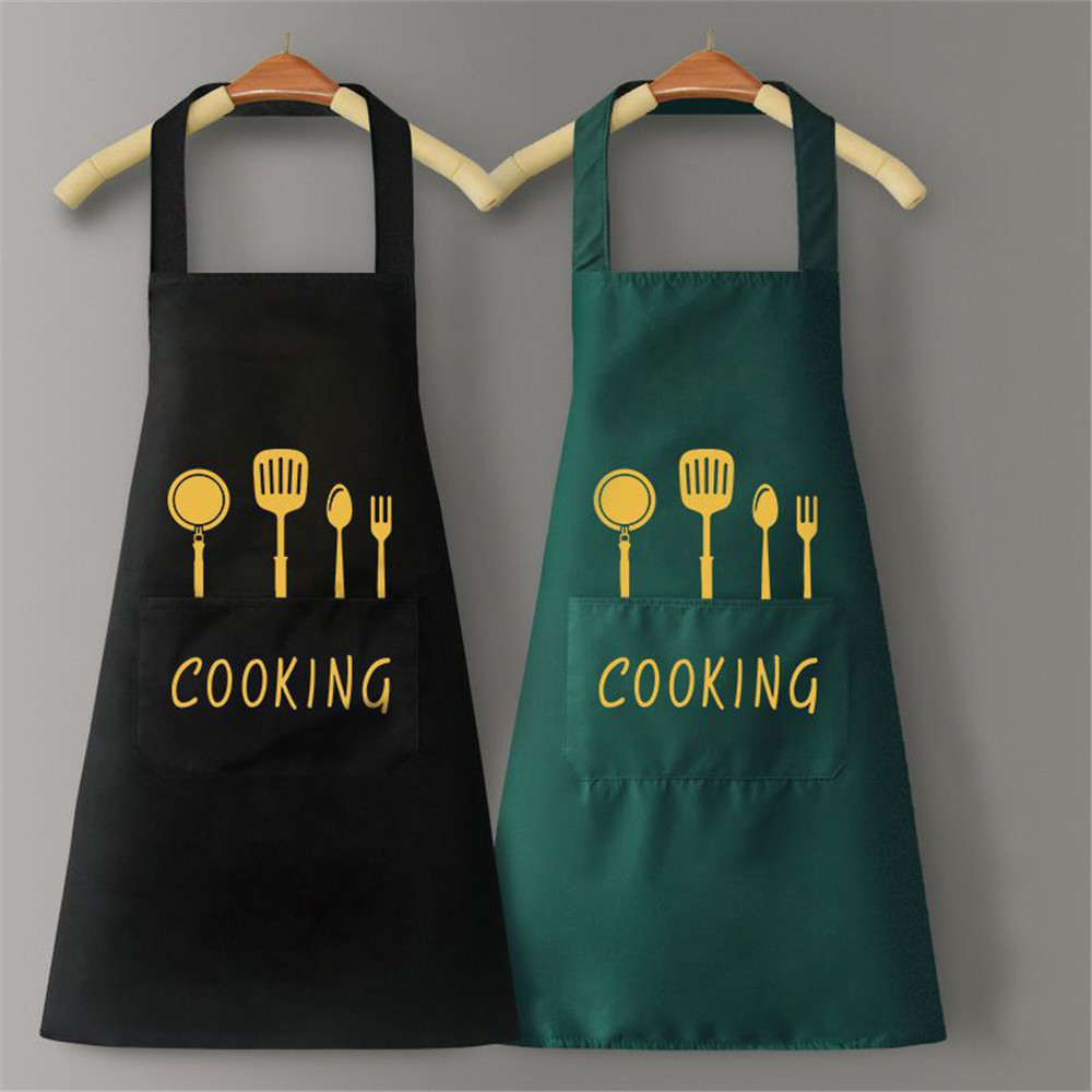 Delantal de cocina para hombres y mujeres, a prueba de aceite, impermeable, cintura para adultos, monos de café de moda, accesorios de cocina