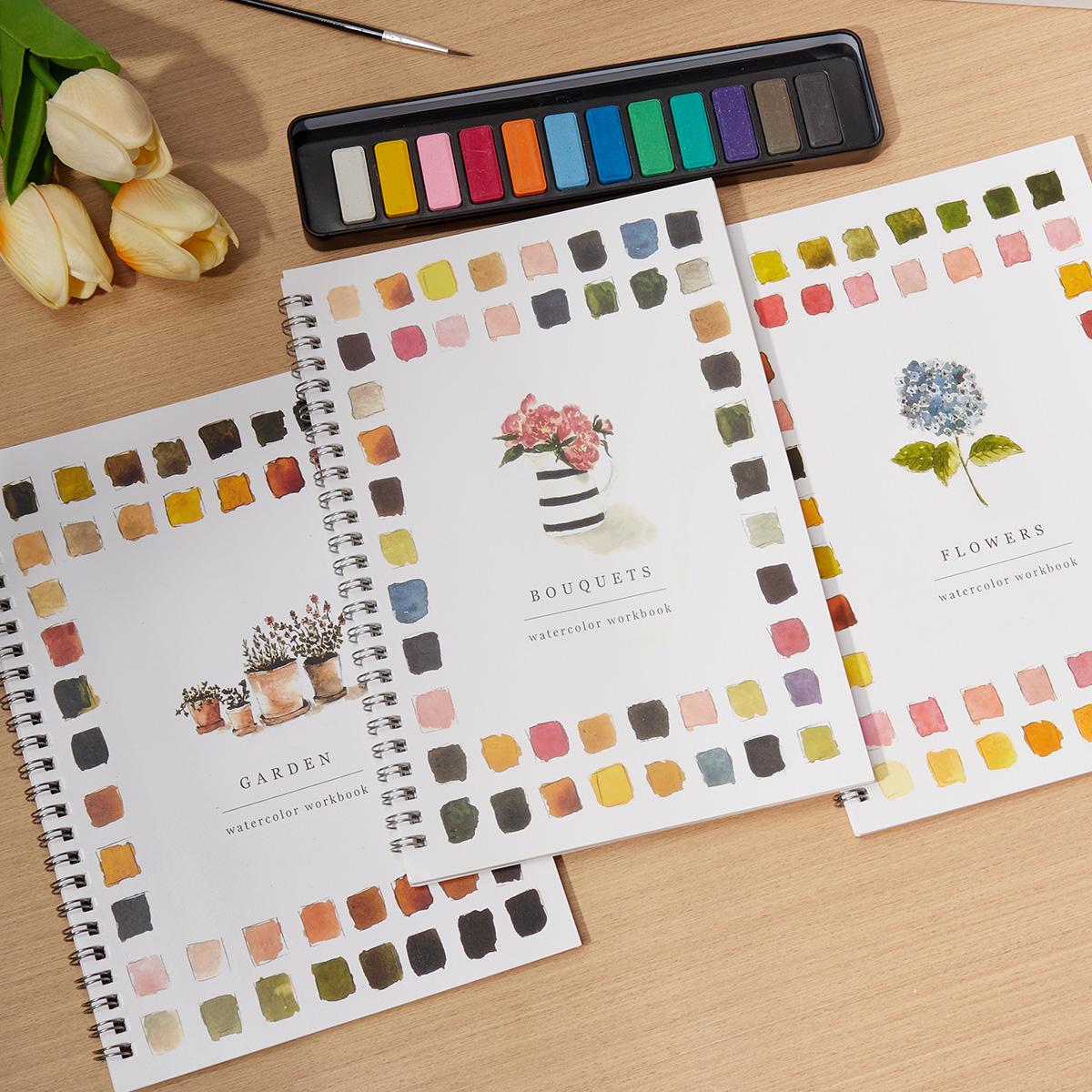 Livros de trabalho aquarela kawaii, livro para colorir pássaros amigáveis para iniciantes, livro aquarela para crianças e adultos, artesanato, materiais de pintura