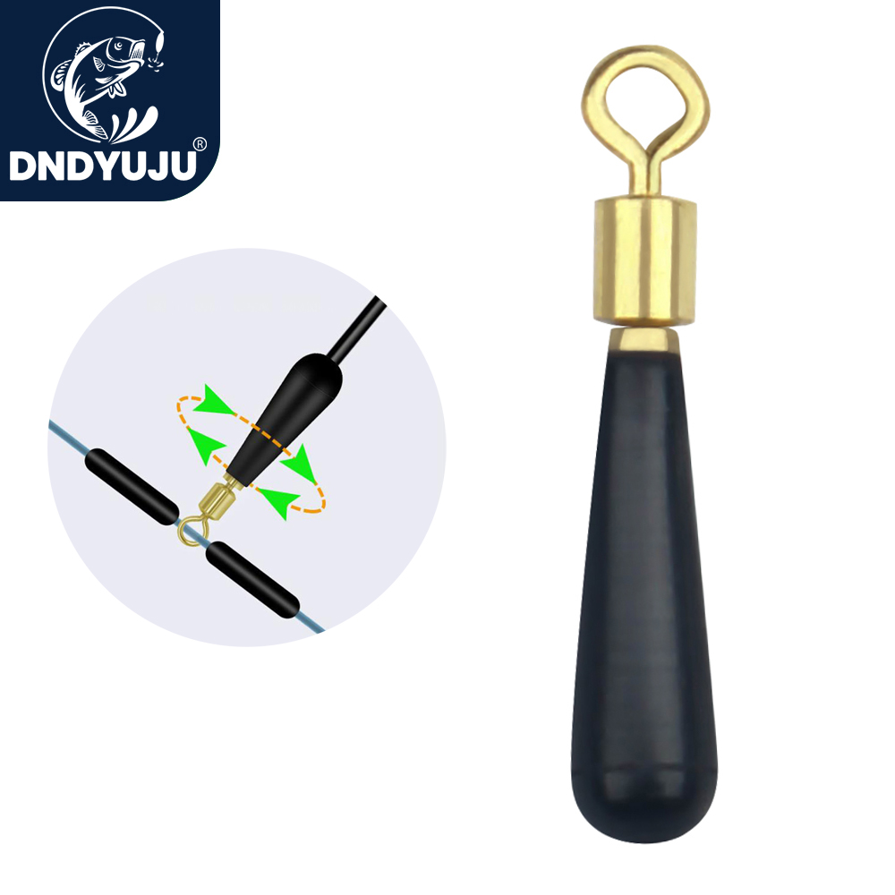 DNDYUJU 50X Vistuig Blok Rotatie Drift Visdobbers Accessoire Bobber Koper Rubber Gereedschap Visvlotter Visserijvlotter Basis