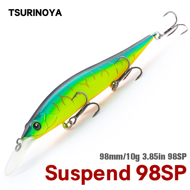 TSURINOYA 98SP Przynęta Woblery AURORA 98mm 10g Daleki Rzut Okoń Szczupak Jerkbait Twarda Przynęta