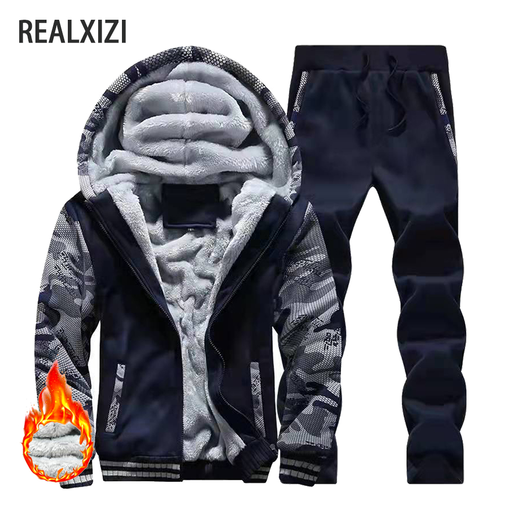 Jaquetas de inverno masculinas grossas jaqueta quente marca esportiva casaco calças cor sólida velo zíper com capuz manga comprida masculino outerwear