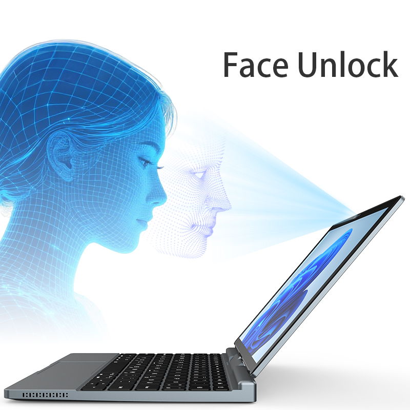 MiniBook Laptop Tablet 2 en 1 Intel i3-1215U Pantalla FHD IPS de 10.1 pulgadas 8GB / 16GB RAM LPDDR4 512G / 1TB SSD Windows 10/11 Notebook