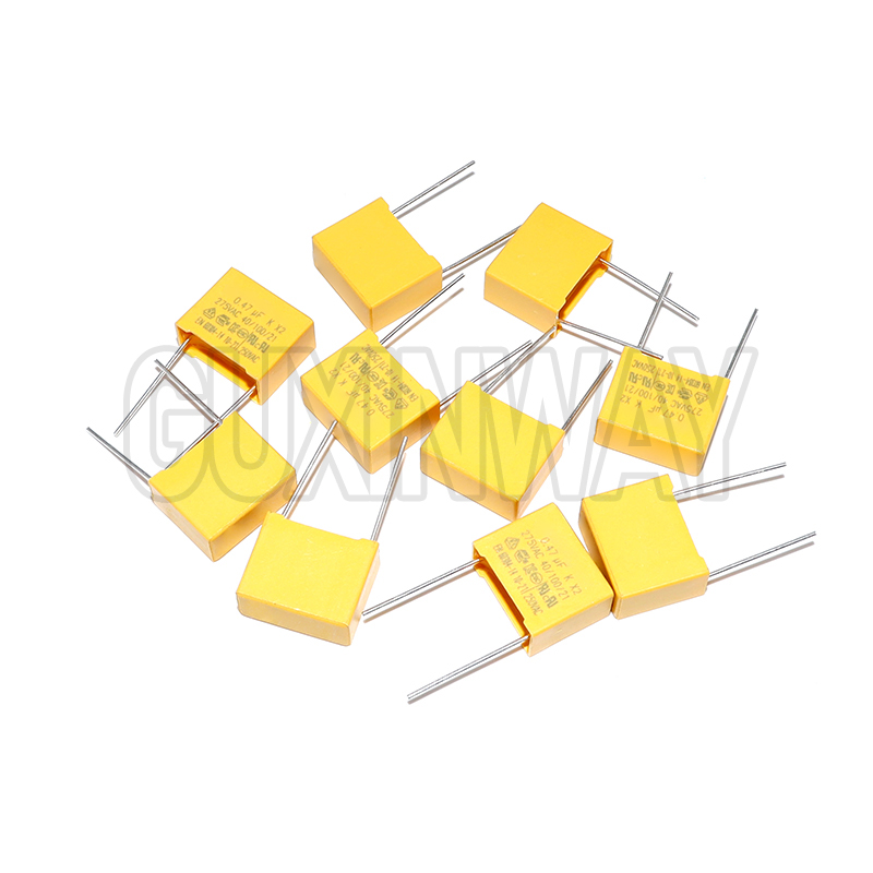 10 Uds X2 condensador de seguridad 15mm 275VAC 275V 0,022UF 0,047UF 0,1UF 0,15UF 0,22UF 0,33UF 0,47UF 0,68UF 1UF película de polipropileno
