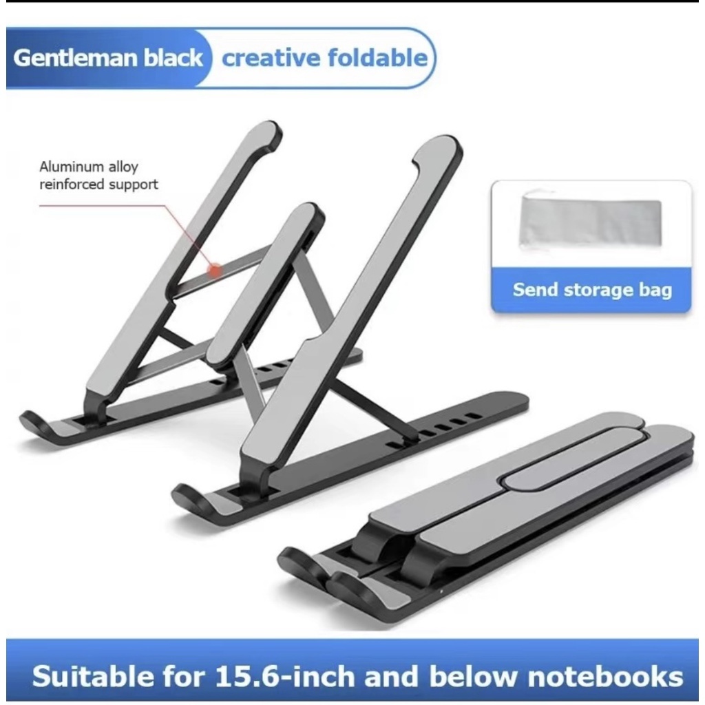 Suporte Base Notebook Tablet Portátil Regulável Dobrável De MEtal E Plastico