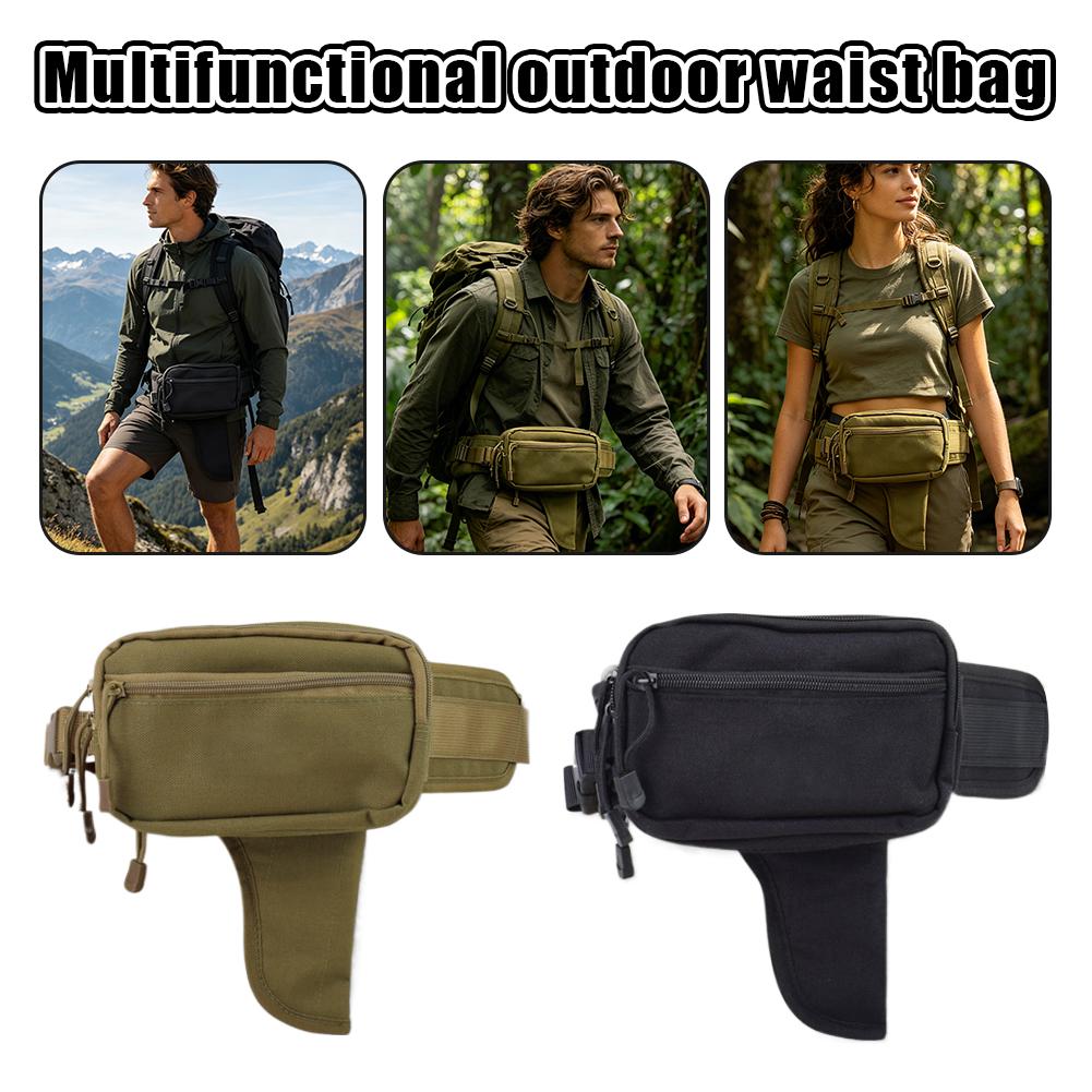  Taktische Hüfttasche Verdeckte Holster-Tasche Multifunktionale Erweiterbare Aufbewahrungstasche für Outdoor-Jagd Training Camping Reiten