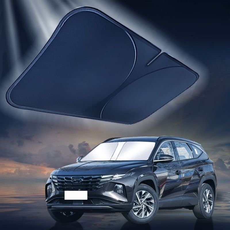 สําหรับ Hyundai Tucson กระจกรถยนต์ Sun Shade บล็อก Reflector Auto Window Visor SHIELD COVER Parasol แบบพับได้ 1 ชิ้น