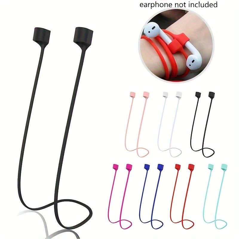 무선 이어폰에 적합 Airpods 이어폰용 분실 방지 로프 실리콘 분실 방지 끈.