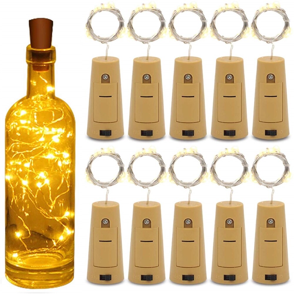 Bar LED Wein Flasche Kork 2M Lichterketten Weihnachtsdekoration Led Lampe Flasche Lichterkette Urlaub Kupferdraht Lichterkette