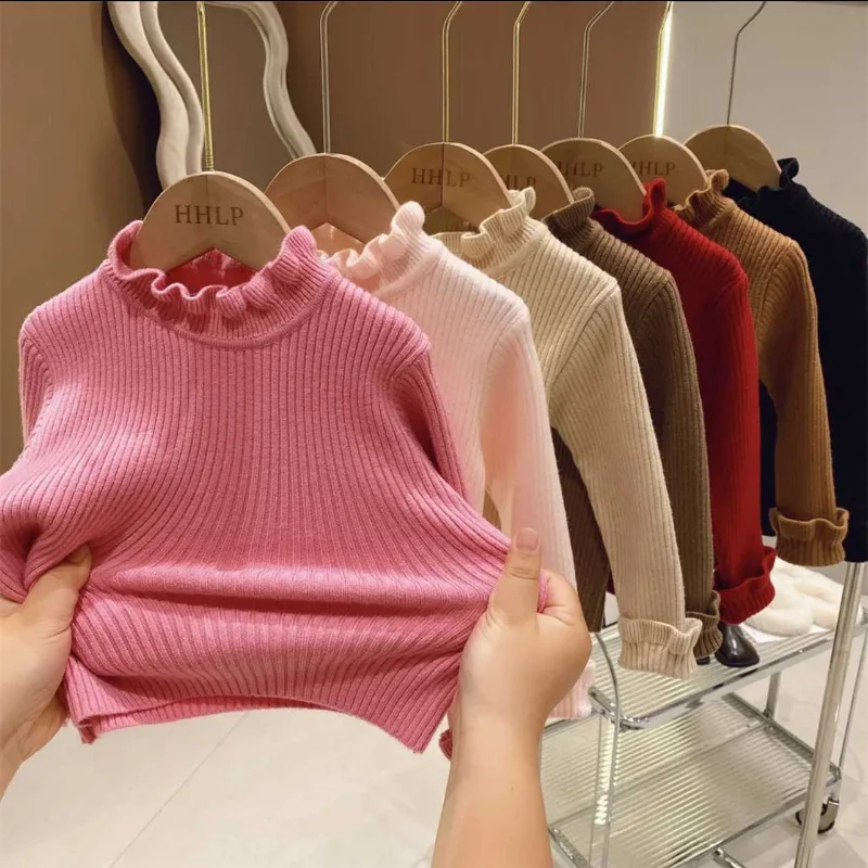 0-7y outono novo bebê meninos meninas roupas camisola do bebê da criança camisola de malha recém-nascido malhas manga longa algodão pulôver do bebê topos