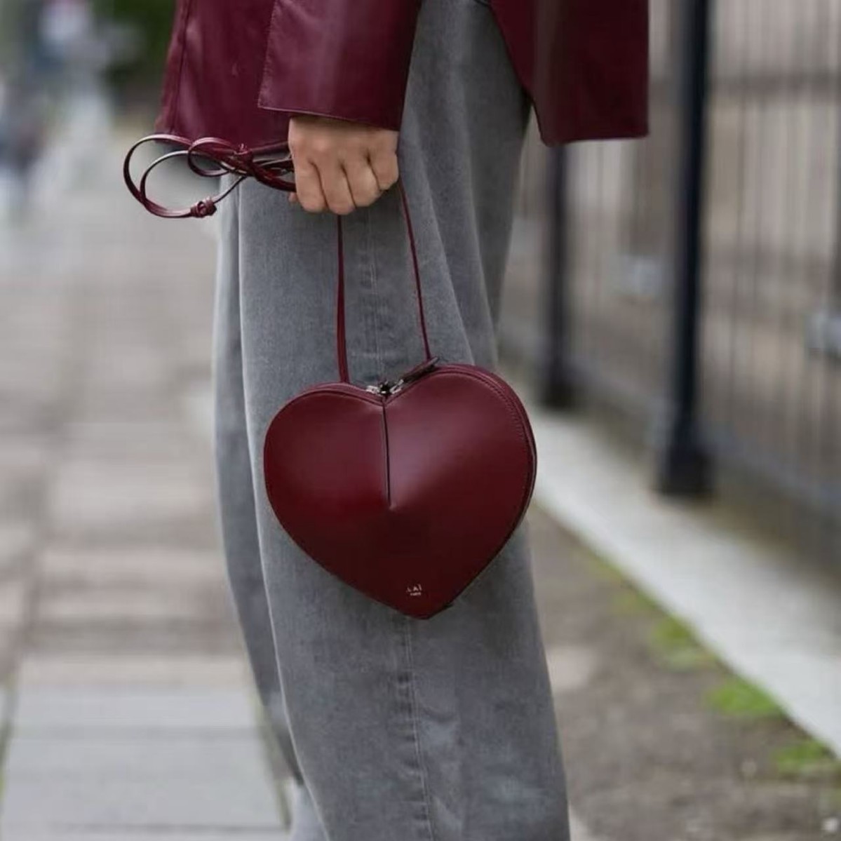 Sac à main haut de gamme 2026, Sac boîte cœur pêche tendance, Design de niche, Sac élégant, Sac bandoulière texturé