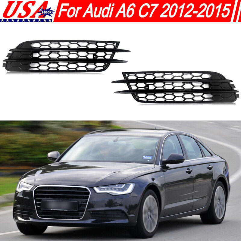 Для стандартного бампера Audi A6 C7 2012-2015, противотуманная решетка, защитная заглушка