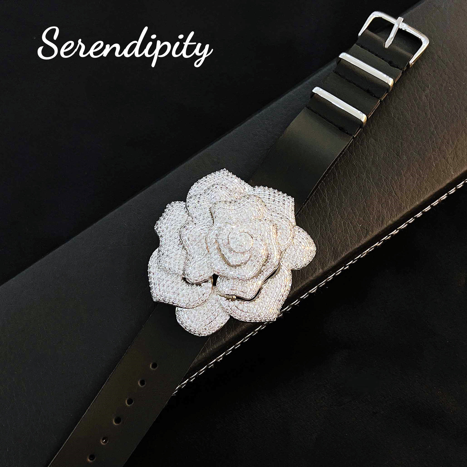 Foydjew-gargantilla con colgante de flores rosas de Camelia, joyería de diseñador de lujo, Collar, pulsera de cuero, pulseras de cuerda
