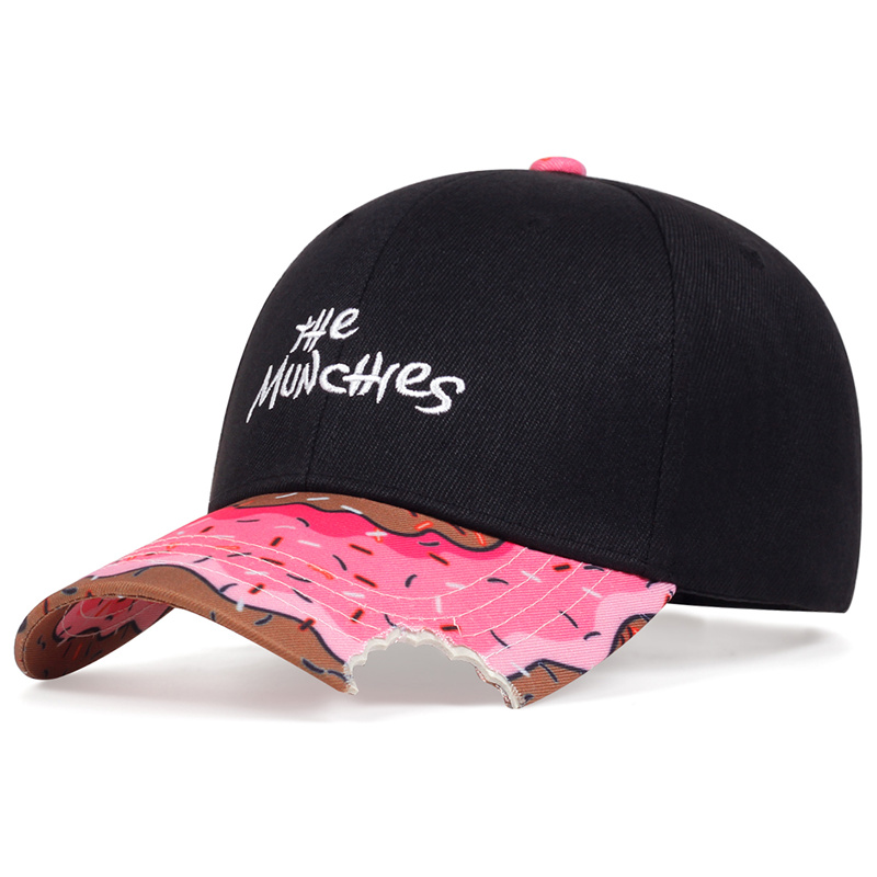Hoed Zomer Outdoor Zon Hoeden Donut Borduurwerk Baseball Cap Mannen En Vrouwen Verstelbare Street Dance Caps Snapback Hoed