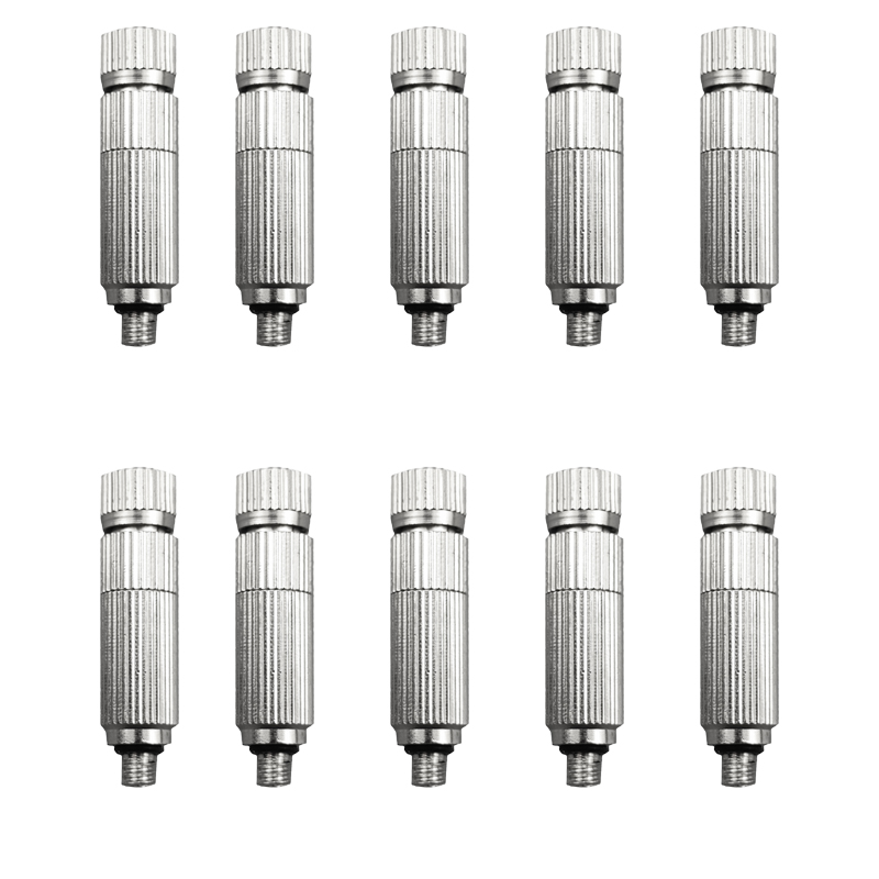 10 szt. Dysze do rozpylania wody pod wysokim ciśnieniem, dysze do nawilżania ogrodu, rozmiar otworu 0,1 mm - 0,6 mm