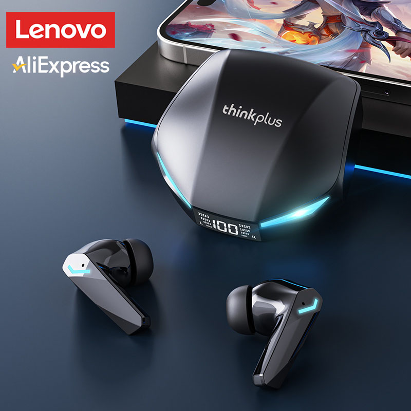 Игровая гарнитура Lenovo GM2 Pro на выбор, светодиодный цифровой дисплей, беспроводные спортивные наушники HD для звонков, водонепроницаемые наушники с низкой задержкой