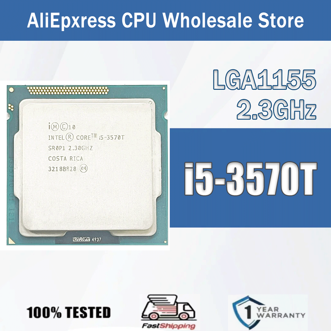 Intel Core I5-3570T 2,3 GHz Quad-Core Quad-Thread 6M 45W Computadora CPU Procesador Servidor I5 3570T Paquete LGA 1155