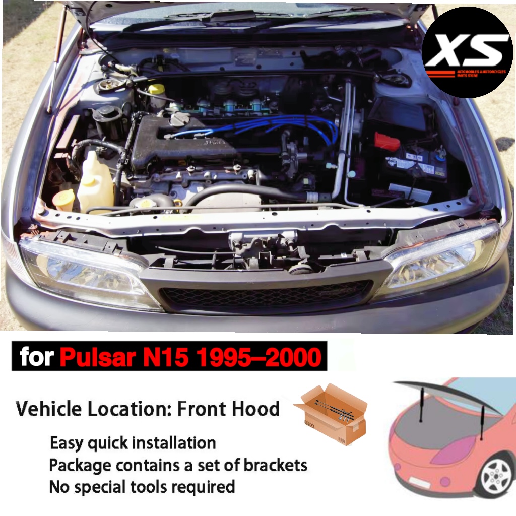 Entretoises de capot pour Nissan Pulsar N15 1995 – 2000 Sentra Almera Lucino, capot avant, modification des amortisseurs, Support de levage, cylindres à ressort
