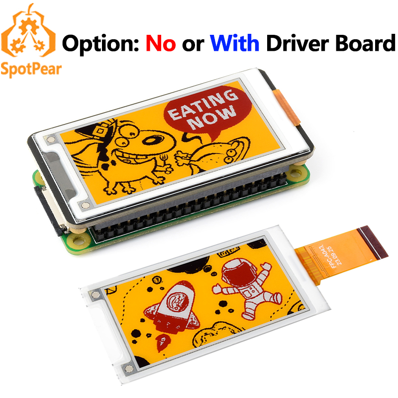 Raspberry Pi topi e-paper 2.15 inci + (G) e-ink merah/kuning/hitam/putih tampilan layar 296x160 UNTUK Arduino /STM32